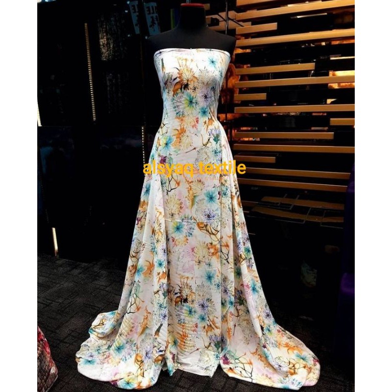 rayon (viscose) printed