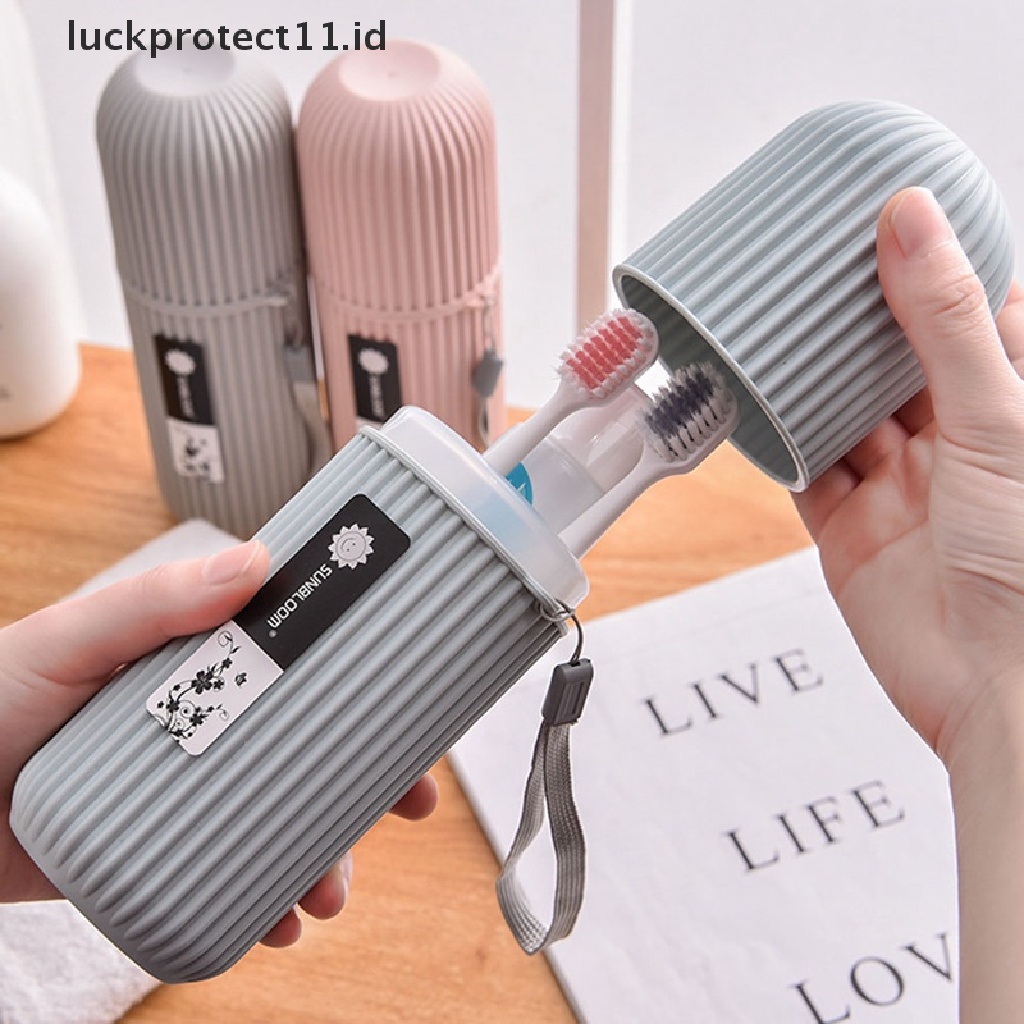 &lt; Luckprotect11. &lt; LuckproteksiId &gt; Kotak Penyimpanan Pasta Gigi portable Untuk Travel / Camping