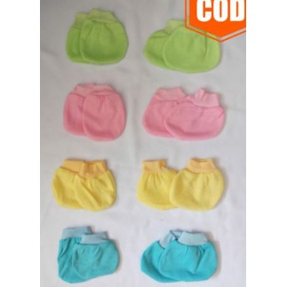 3 PC sarung tangan kaki bayi warna polos Sarung Tangan Bayi TC Olala,sakura stk