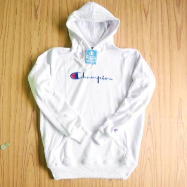 JAKET HOODIE CHAMPION PUTIH