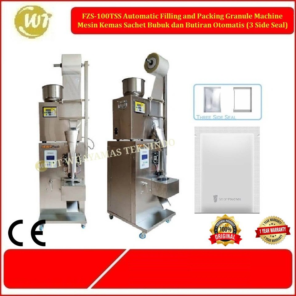 FZS-100TSS Mesin Packing dan Kemas Butiran Granule Otomatis