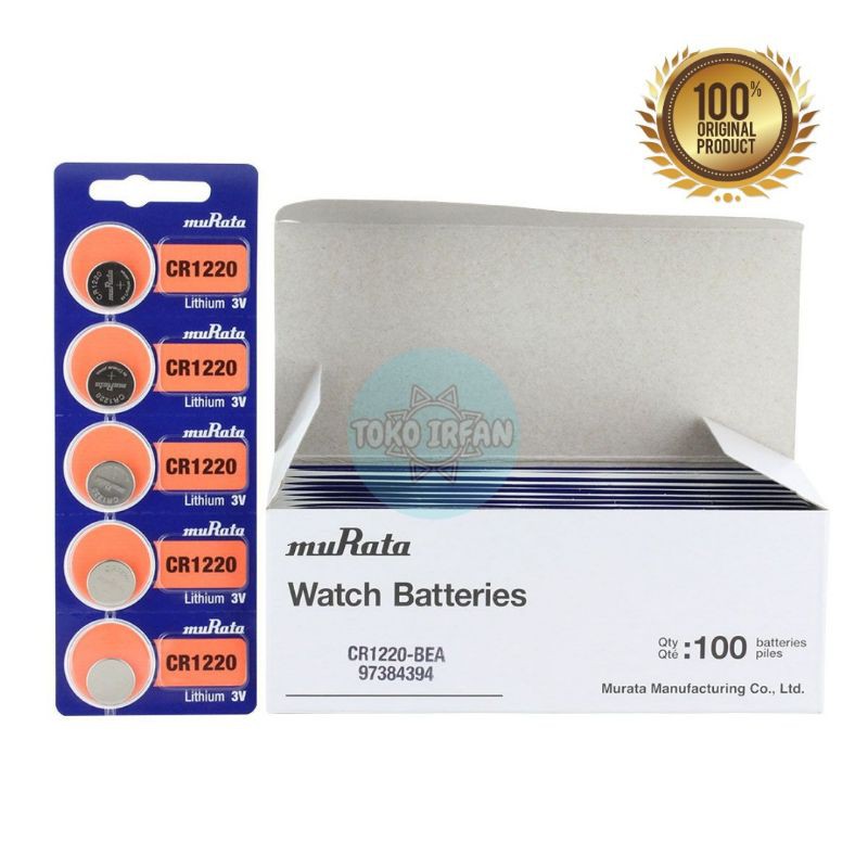 Baterai Murata CR1220 Original Lithium Battery 3V