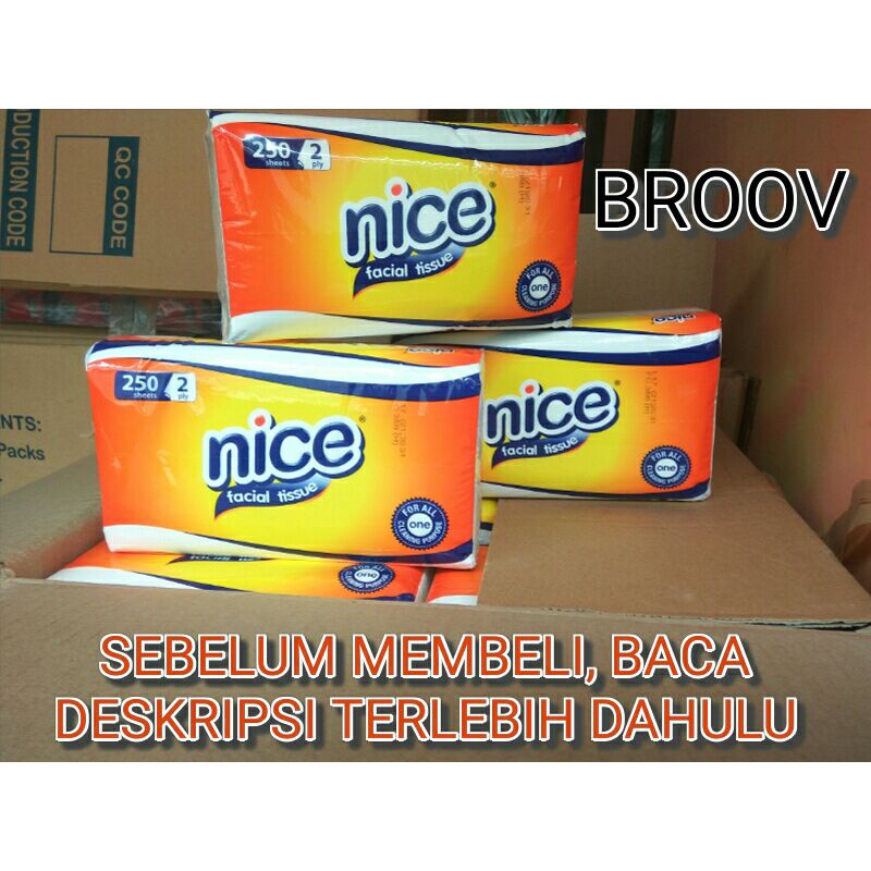 TISU NICE 250 SHEET 2PLY/TISSUE NICE 180SHEET MURAH/TISU NICE MURAH/TISU MONTISS 200 SHEET/TISU MONT