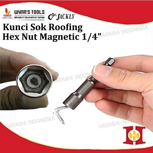 Hex Nut Magnetic Kunci Sok Mata Bor Roofing 65 6 7 8 9 10 11 12 13 Mm