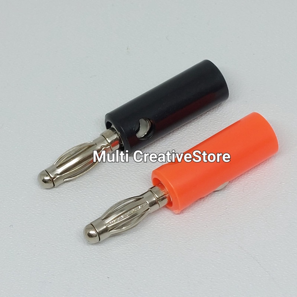 JACK BANANA MALE 4MM PLUG CONNECTOR GOLD PLATE BANANA PLUG KONEKTOR