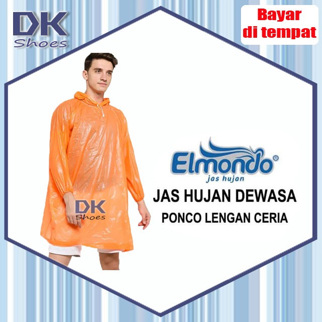 Pelican / Elmondo Ceria EPC 201 / Jas Hujan Poncho Lengan Murah / Jas Hujan Karet Warna Warni Dewasa