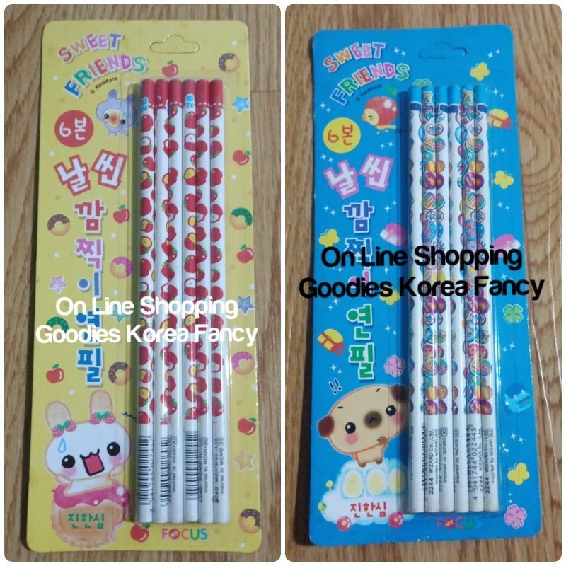 

Pencil Kayu Slim 1 Set 6 Pcs