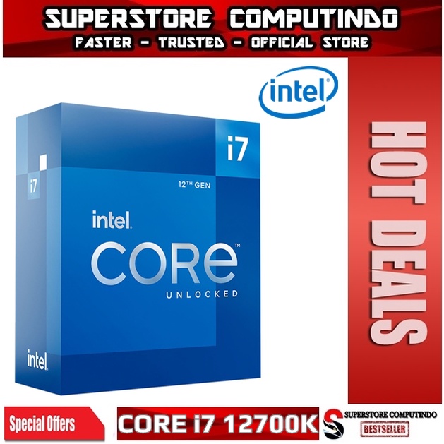 Processor Intel Core i7 12700K 3.6 GHz Threads Alder Lake LGA 1700