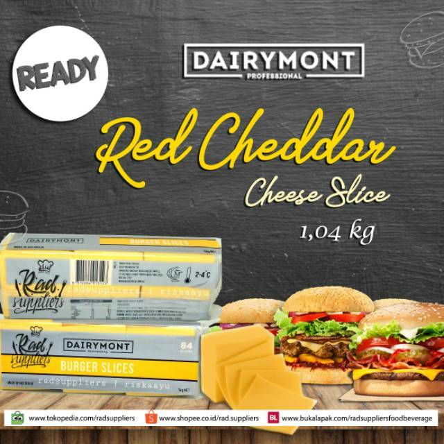 Bega / DAIRYMONT Red Cheddar Cheese Slice Quick Melt Cheese 1,04kg