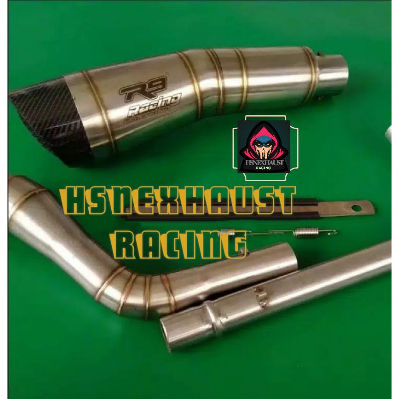 KNALPOT R9 H2/VIXION OLD/VIXION MEW/R15/V2/V3/NMAX/AEROX/PCK/VARIO/NEW CBR150/CBR/MKING/SONIC