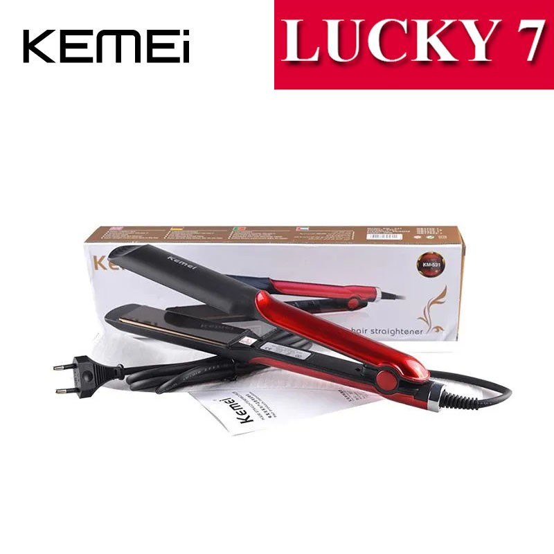 Catokan Kemei 531 /KM 531 Catokkan Rambut Lurus Temperatur Suhu Ionic