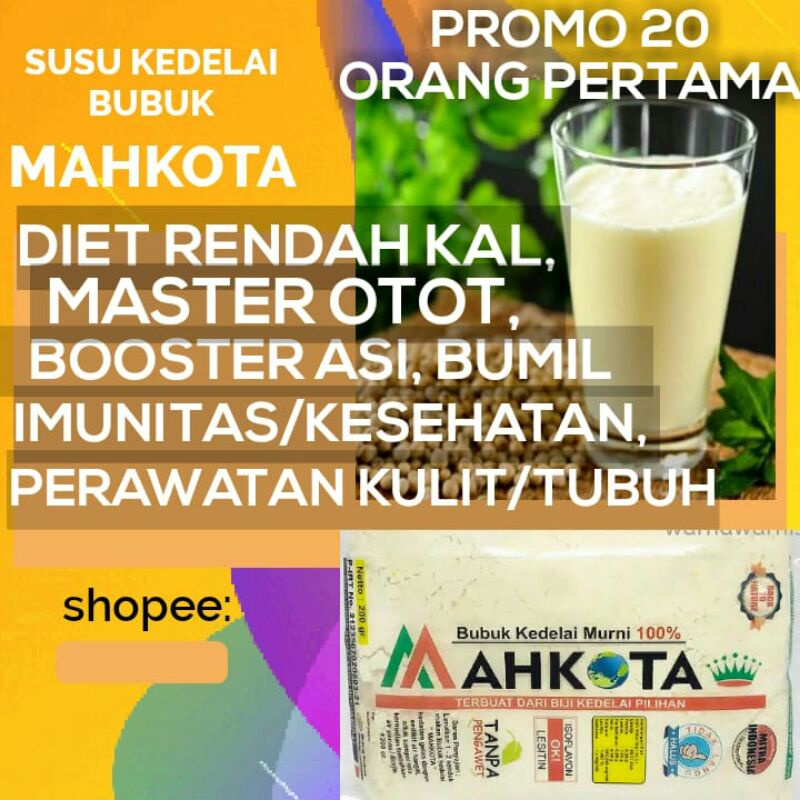 

Susu Kedelai Bubuk Mahkota Sehat Murah