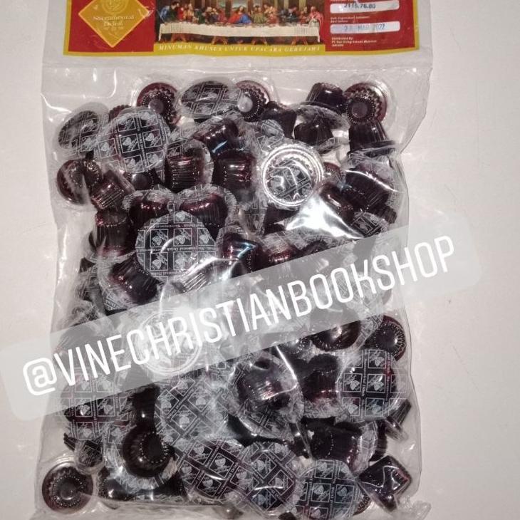 

YYY❀ PERJAMUAN KUDUS - ANGGUR KEMASAN CUP - ANGGUR CUP ISI 100 pcs - non alkohol Kirim Langsung