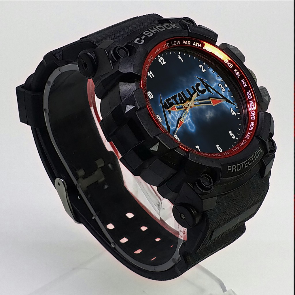 (ISTIMEWA BOSSQUE) JAM TANGAN METALLICA LIST MERAH - EXCLUSIVE 3