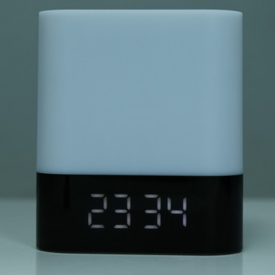 MUSKY DY28 Portabel Nirkabel Bluetooth Stereo Speaker Handsfree AUX Input Audio LED Model Waktu