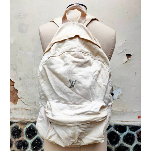 Ransel Louis Vuitton Lv Backpack Off-white Off white Preloved Second Bekas