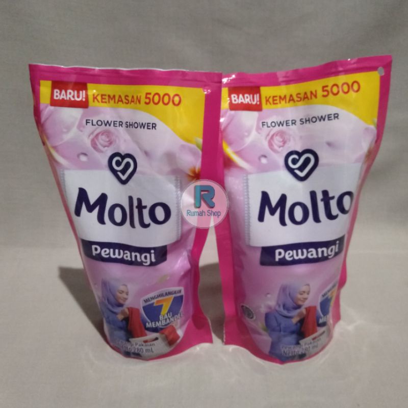 MOLTO PEWANGI PAKAIAN MENGHILANGKAN 7 BAU MEMBANDEL 280ML KEMASAN 5000