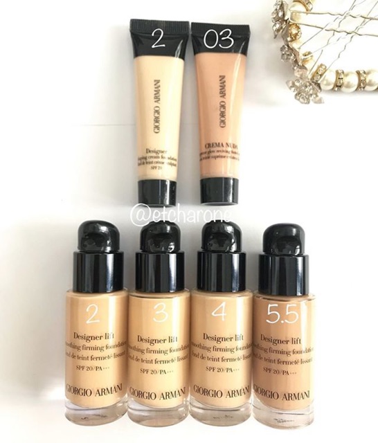 giorgio armani crema nuda shades