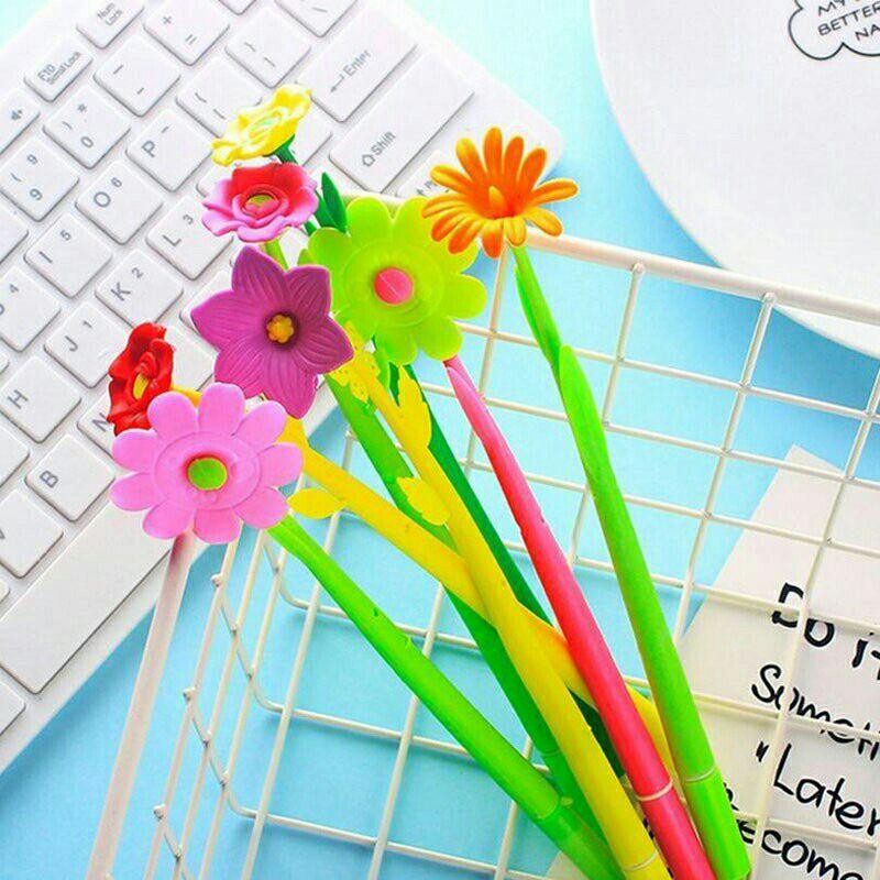 

pulpen gel motif bunga lucu imut / bolpen gel karakter BONUS REFILL