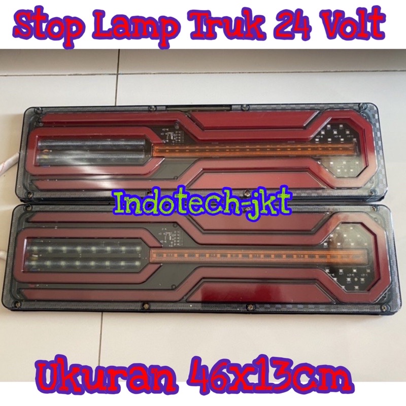 Stop Lamp Lampu Belakang Truk 24 Volt Model trapesium