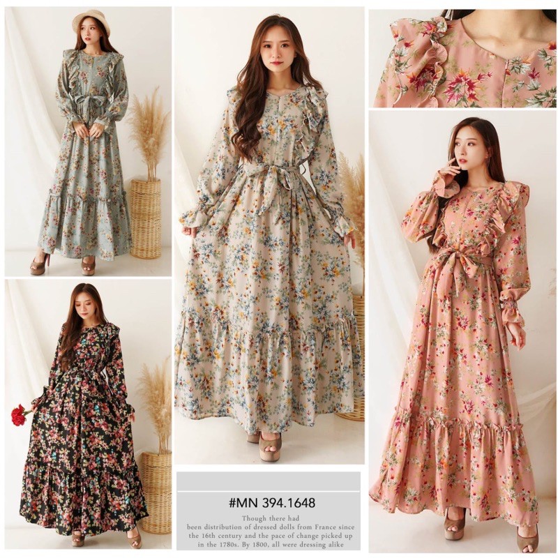 [REAL PICTURE] AYUNDA DRESS WOLLPEACH JOHNWIK IMPORT TANAH ABANG PGMTA METRO GROSIR SUPPLIER KONVEKS