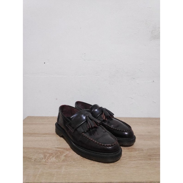 Dr. Martens Adrian Tassel Loafer Cherry Red Arcadia Docmart Solovair Dr.martens