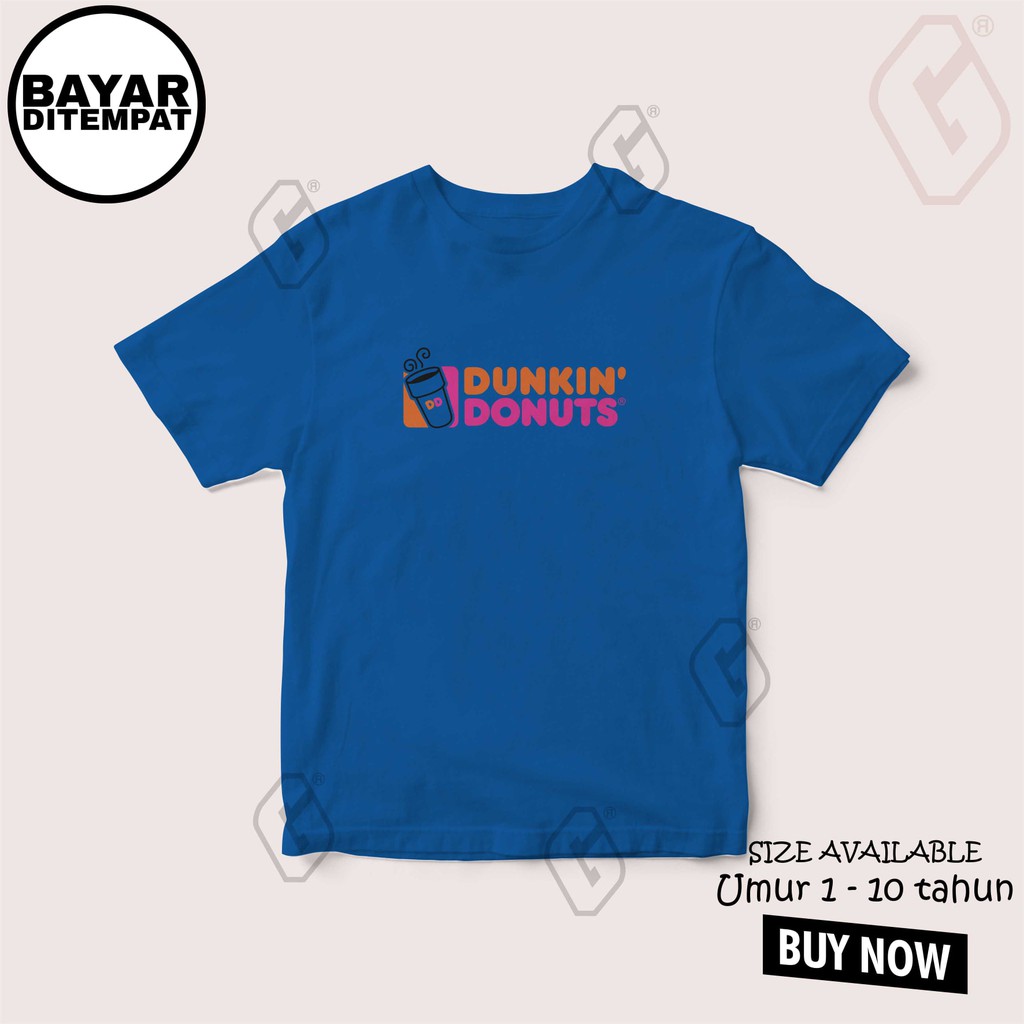 baju anak jajanan dunkin donats / kaos anak jajanan dunkin donats / baju snack