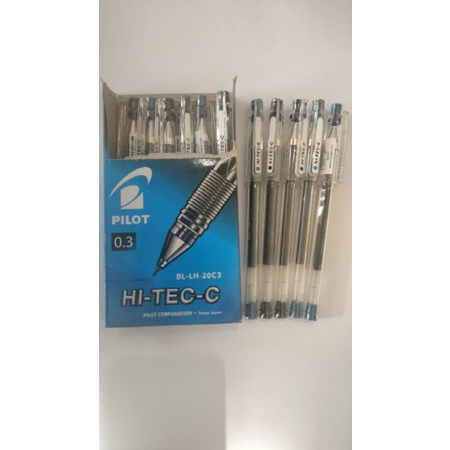 

Pulpen Pilot Hi-Tech-C 0.3 mm Hitam Biru / pena jel / Bolpen