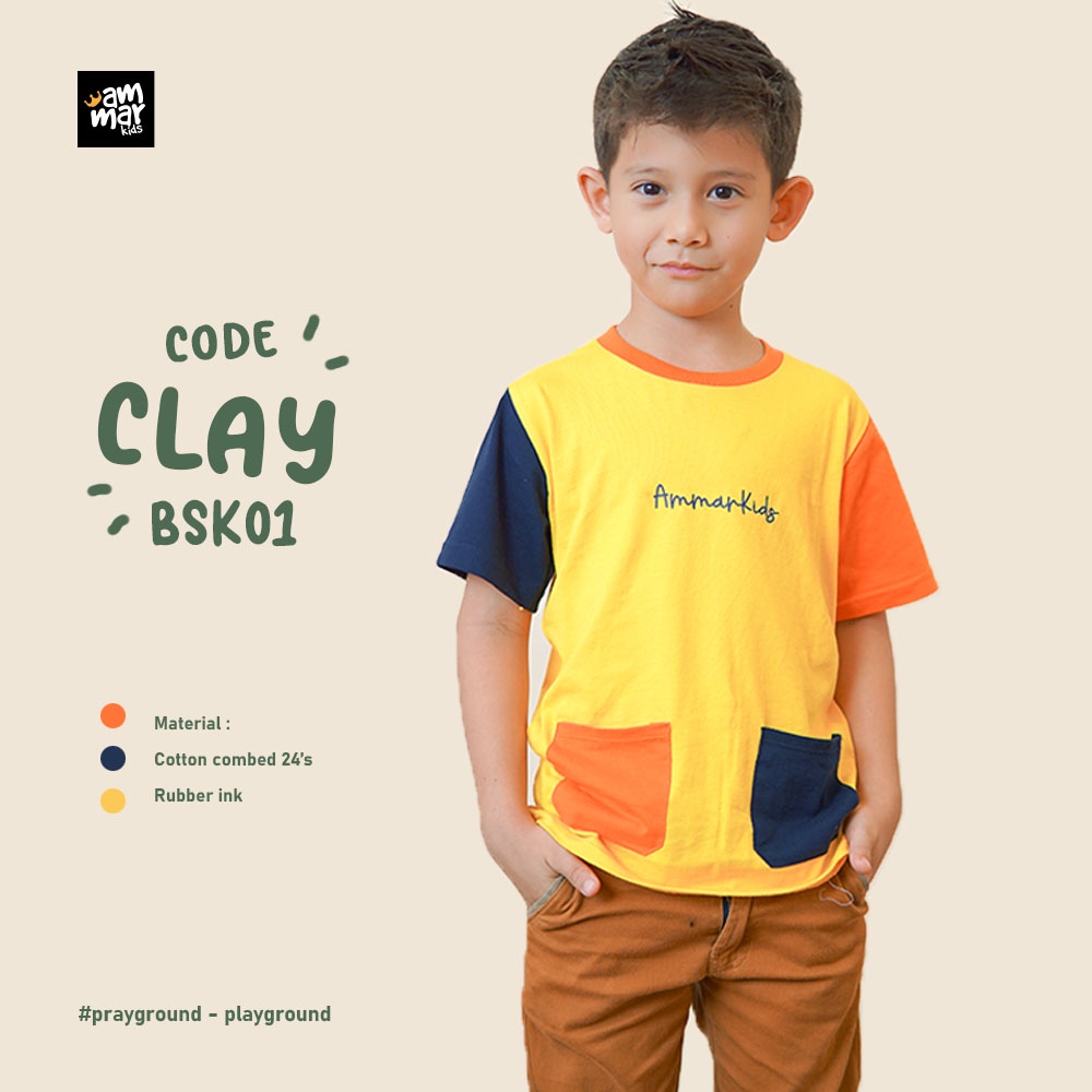 Kaos Anak Laki Laki Lengan Pendek AmmarKids Bumi Series  3 12 Tahun Baju Harian Anak Laki Laki 2 Tahun 3 Tahun 6 Tahun 8 Tahun Umur 10 Tahun Distro Murah