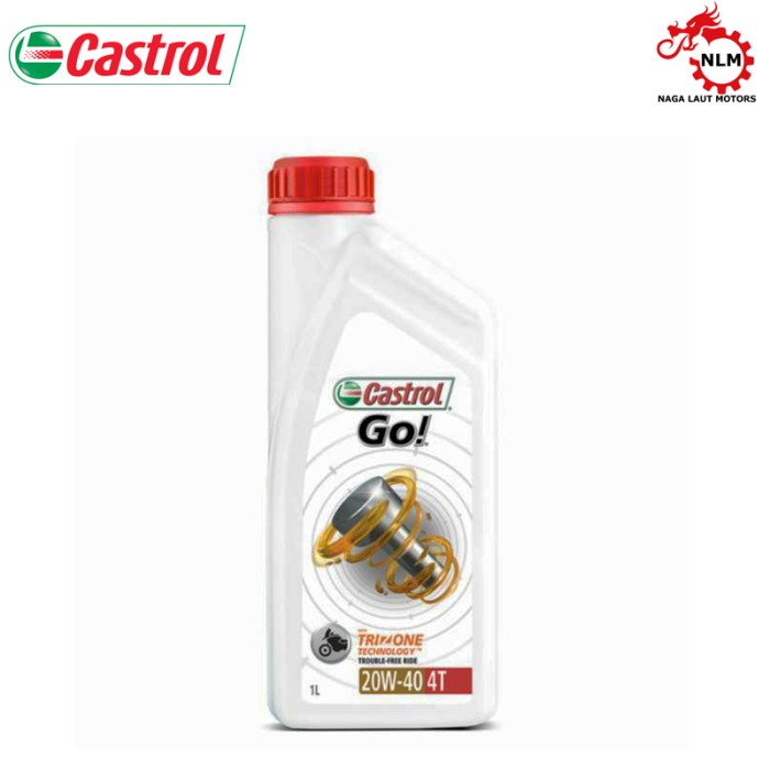 Oli Castrol Go 1L motor bebek sport Jupiter MX  Honda Yamaha Suzuki