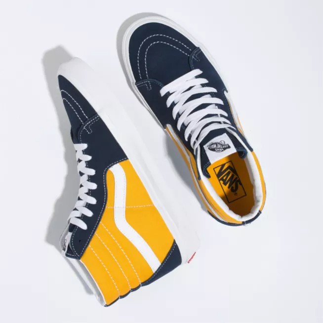 Sepatu Vans Sepatu Sneakers SK 8 Yellow Navy Pria Wanita