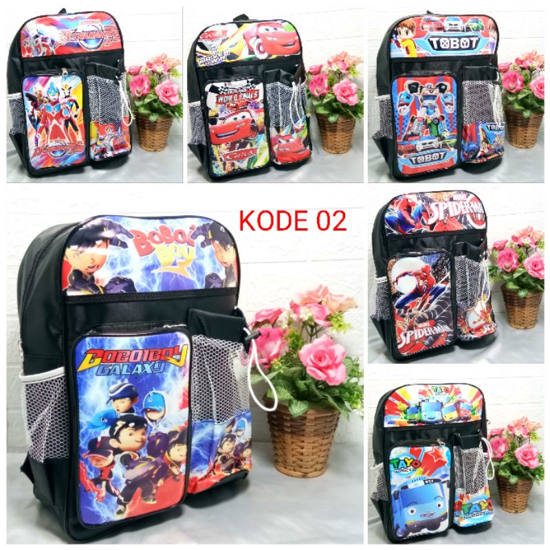 TAS RANSEL SEKOLAH SD ANAK LAKI LAKI KARAKTER