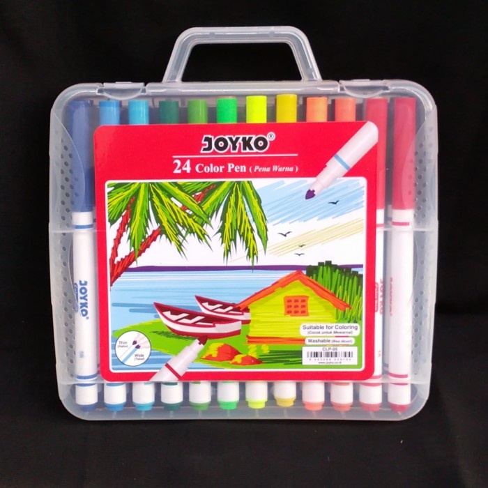 

(DISKON TERMURAH) Spidol Joyko 24 Color Pen Set CLP-05