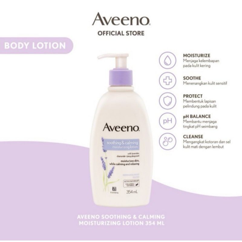 SOOTHING &amp; CALMING MOISTURIZING LOTION AVENO 354ml