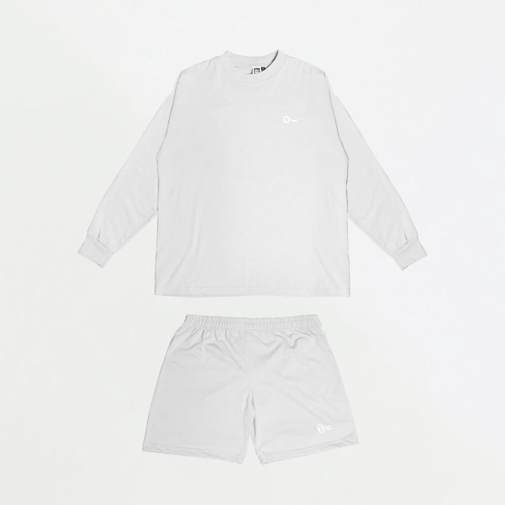 John &amp; Jill Oversize Long Sleeve &amp; Short Pants - Basic Set_