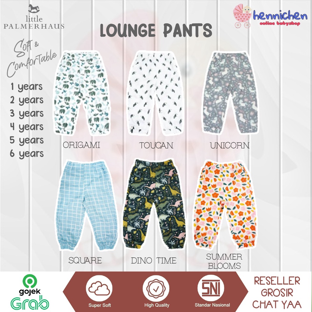 PROMO 7.7 PROMO BAJU LEBARAN Little Palmerhaus Lounge Pants celana panjang anak celana anak celana bayi 1-6 Tahun