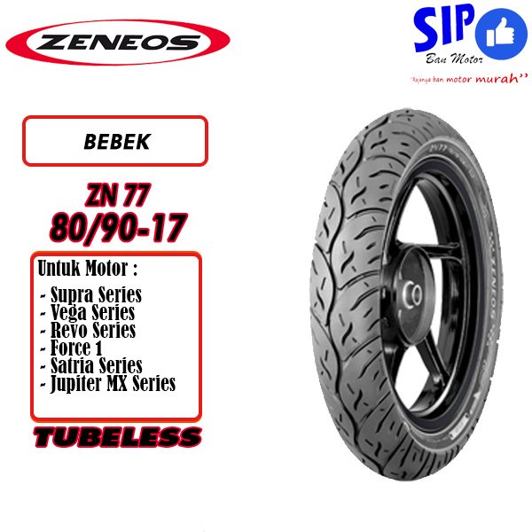 Ban motor bebek Zeneos ZN77 80 90 17 tubeless