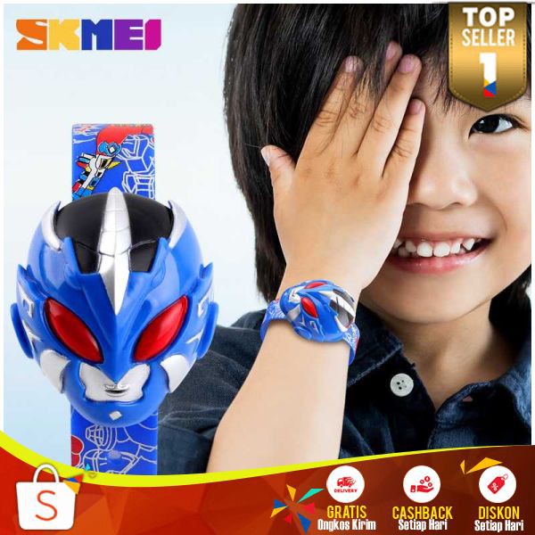 Jam Tangan Anak Cowok Skmei JT 115 Jam Power Ranger Digital Sport Watch Waterproof Stylish Keren