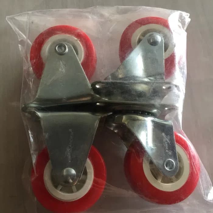 Roda kursi meja etalase gerobak merah