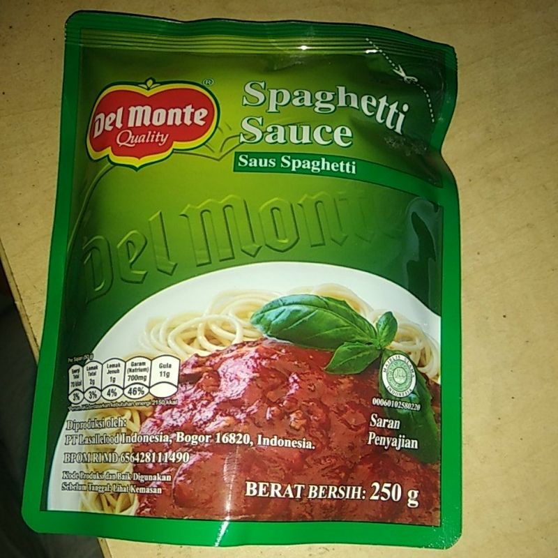

Delmonte spaghetti saus 250g