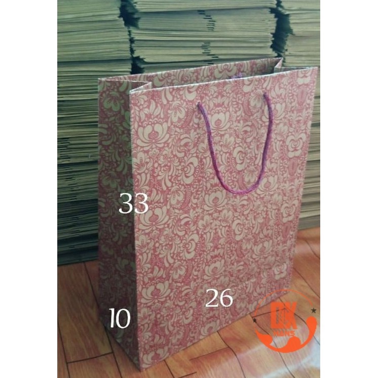 

Paperbag/Tas kertas...Ukuran 26x10x33