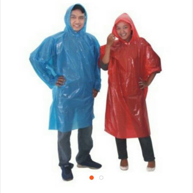 JAS hujan ponco plastik tebal