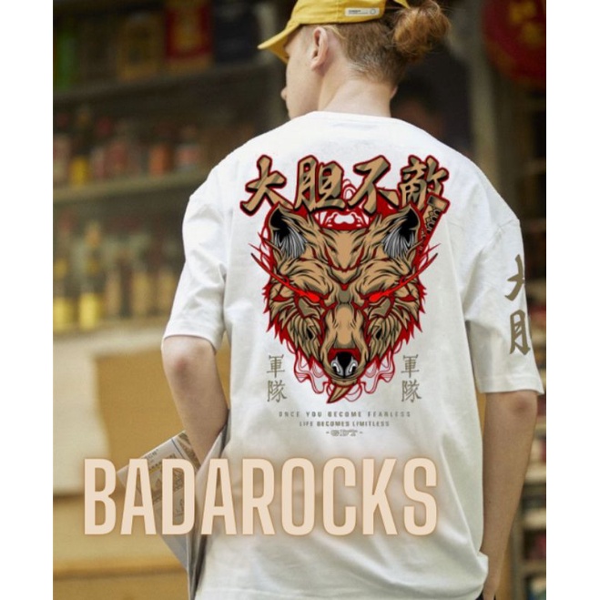 KAOS MOTIF SERIGALA / KAOS DISTRO PRIA / KAOS DISTRO PRIA / KAOS JEPANG / MEMPHIS ORIGINS / KAOS DIS