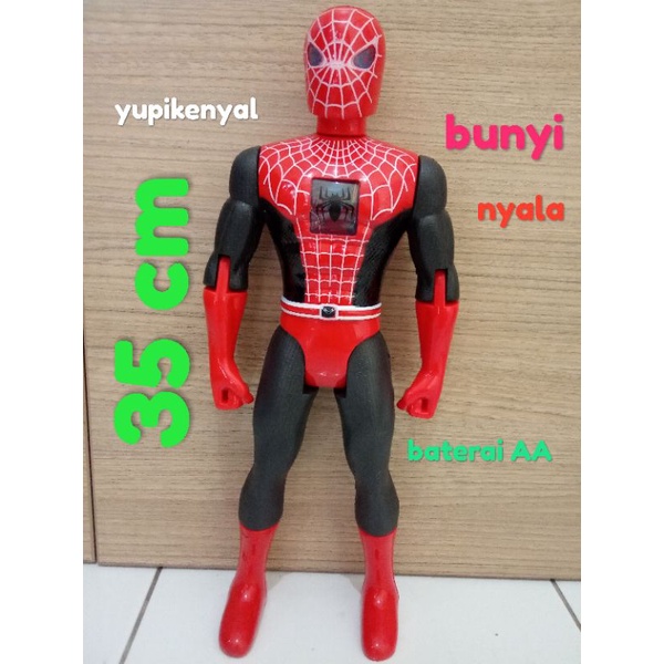 Robot Spiderman Led Bisa Nyala Bunyi