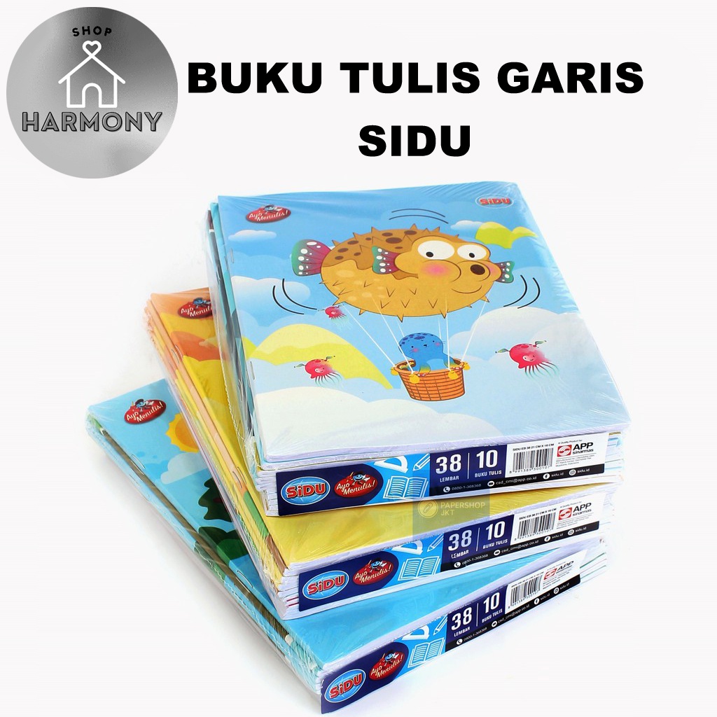 

BUKU TULIS GARIS SIDU (ISI 1 PCS, 38 LEMBAR)