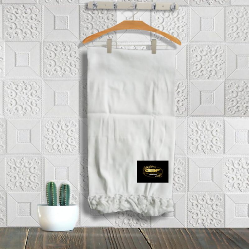 Sorban Polos putih rida solo  Surban Pria Habib Rumbay Terlaris Cod