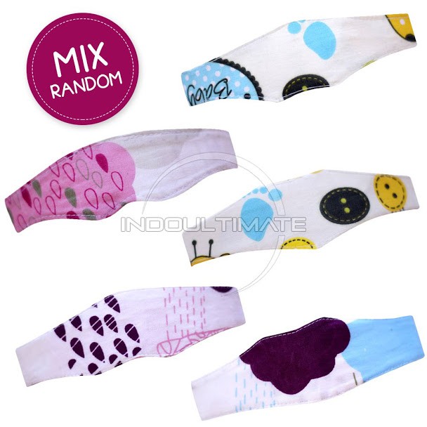 BABY LEON Penutup Mata Bayi Kacamata Jemur Bayi Anti Silau Eye Mask Baby MB-01 RANDOM MOTIF