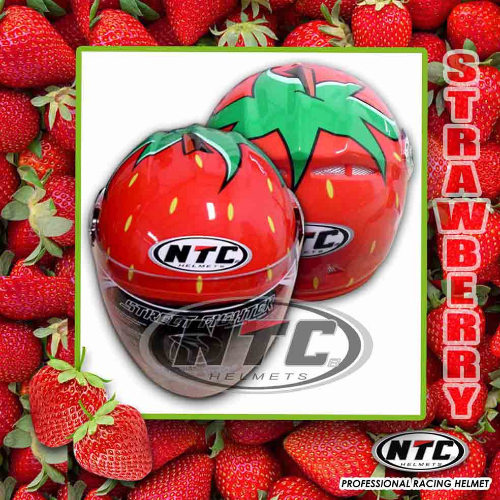 Helm Anak NTC - Strawberry
