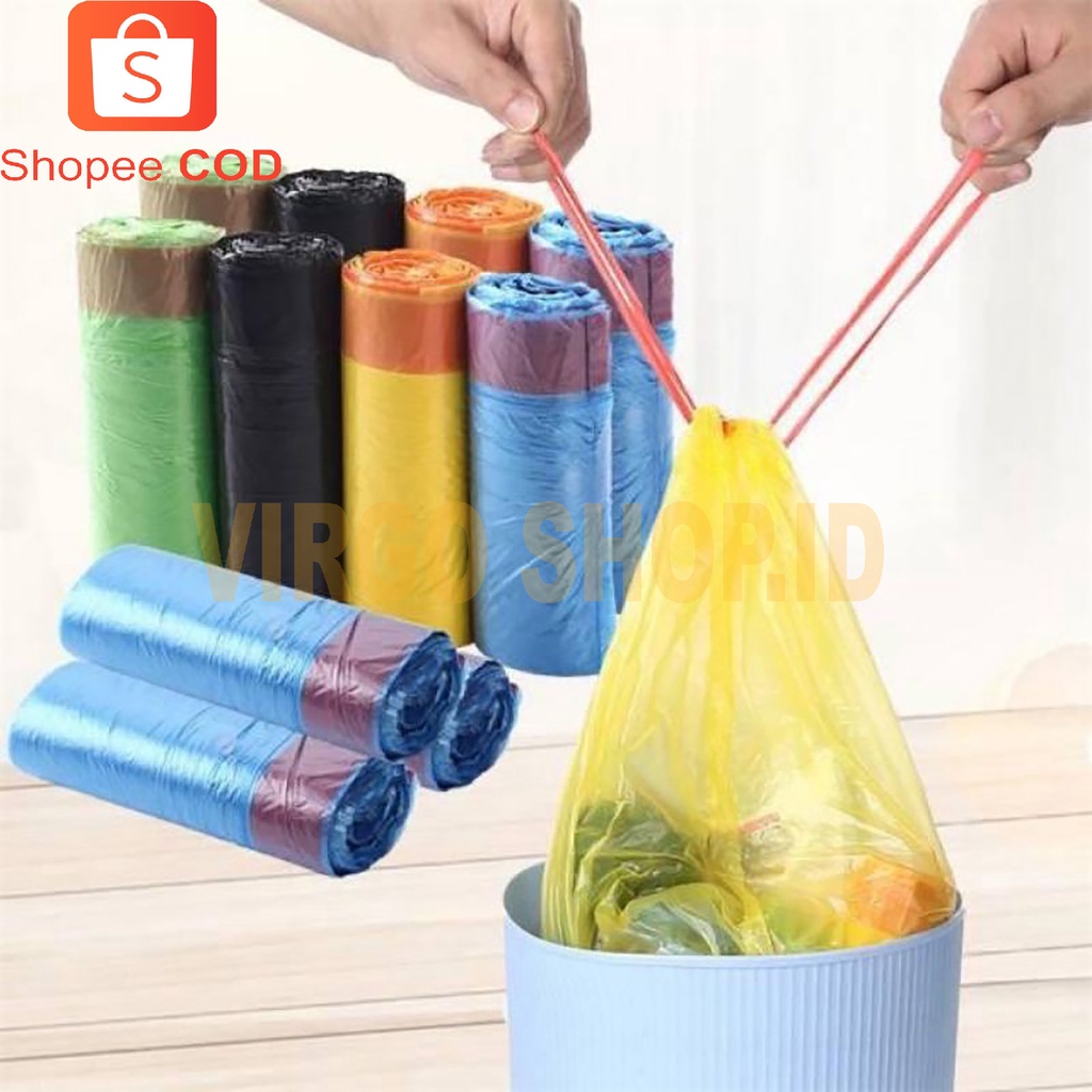 Kantong Plastik Sampah Gulung 45 x 50 cm 1 Roll isi 15 Lembar Pcs Plastic Trash