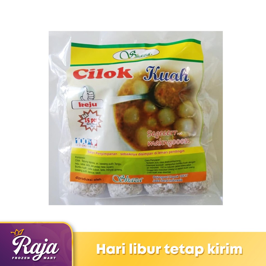 

Shaza Cilok Ahaay Kuah Keju isi 15 / Cilok Keju / Cilok Kuah / Cilok / Frozen Food